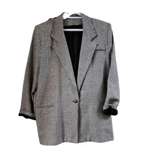 Wool blend blazer
